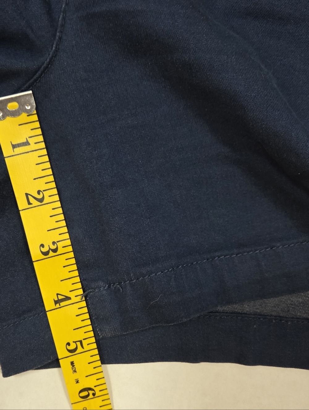 Kut From The Kloth Womens Trouser Short Size 6 Navy Blue Chino Preppy - Picture 4 of 8